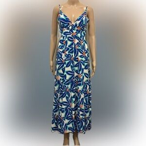 Summer Blue and White Floral Dress size Small